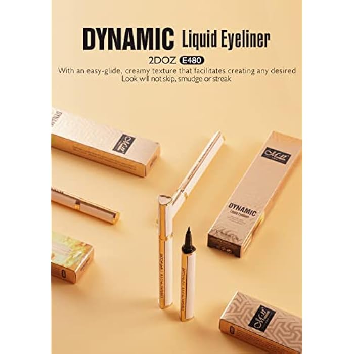 Dynamic Liquid Pen Waterproof MN PRO Creamy Texture Eyeliner - Image 4